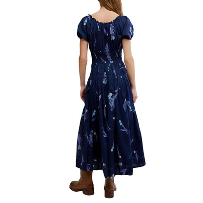 Free People Women's Complete Me Short-Sleeve Midi Dress