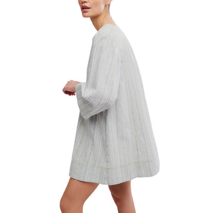 Free People Women's Goldie Balloon-Sleeve V-Neck Dress