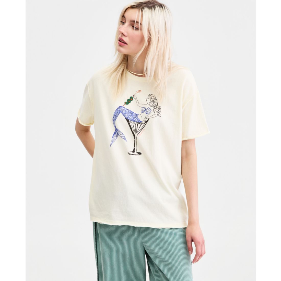 Free People Women's Best Coast Graphic Print Cotton T-Shirt