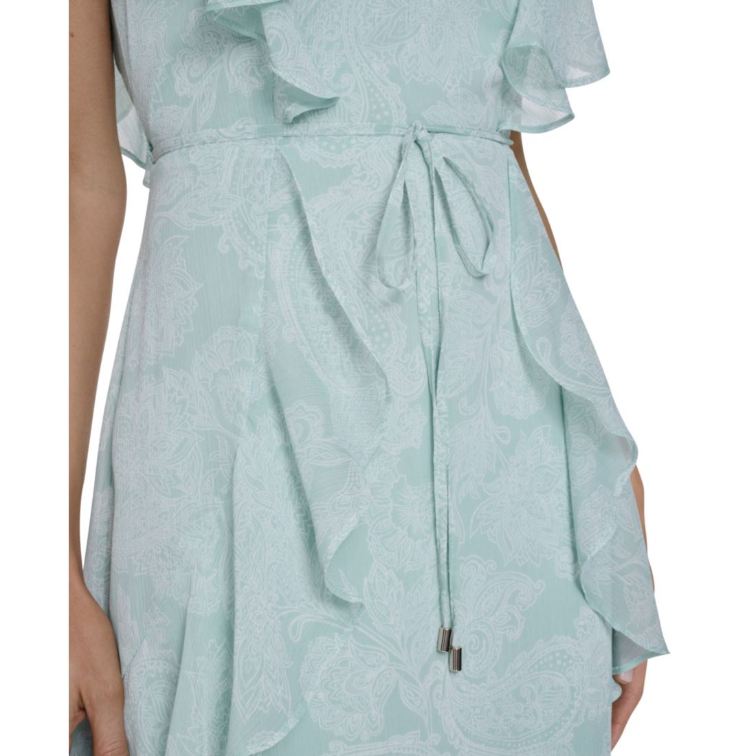 Tommy Hilfiger Women's Flutter-Sleeve Belted Mini Dress