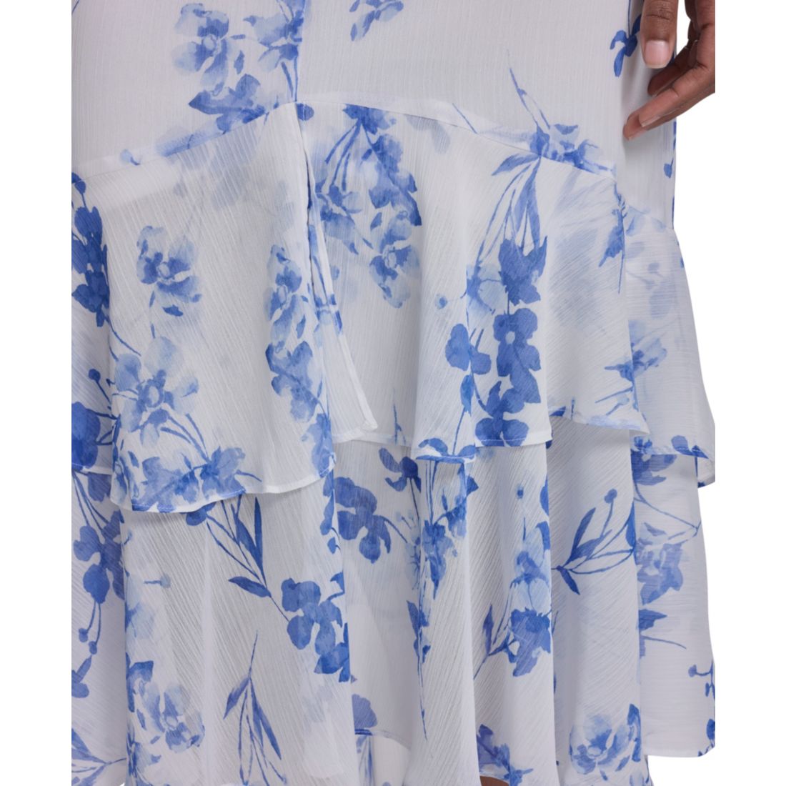 Tommy Hilfiger Women's Flutter-Sleeve V-Neck Midi Dress