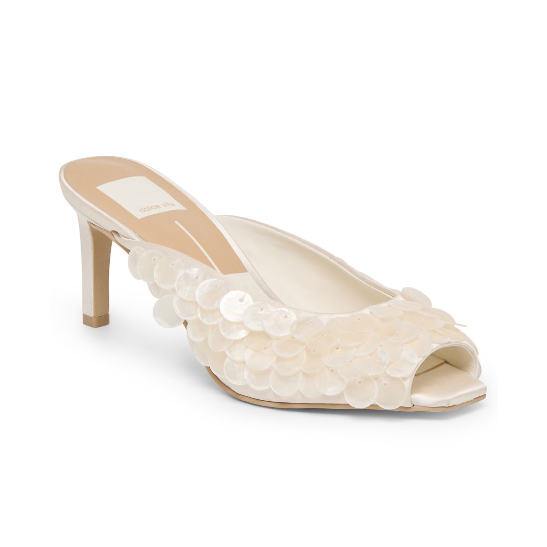 Dolce Vita Women's Samary Confetti Sequin Peep Toe Sandals