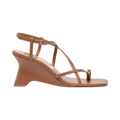Dolce Vita Women's Aylee Toe Ring Strappy Dressy Wedge Sandals