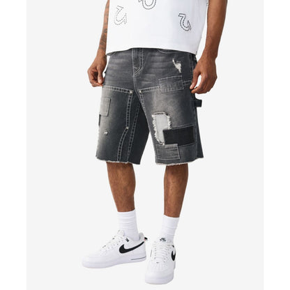 True Religion Men's Regular-Fit Carpenter Fray Shorts