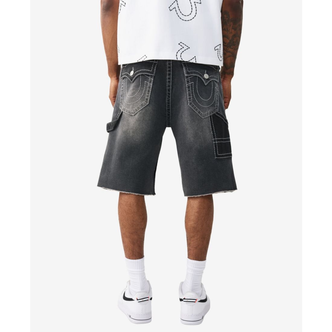 True Religion Men's Regular-Fit Carpenter Fray Shorts
