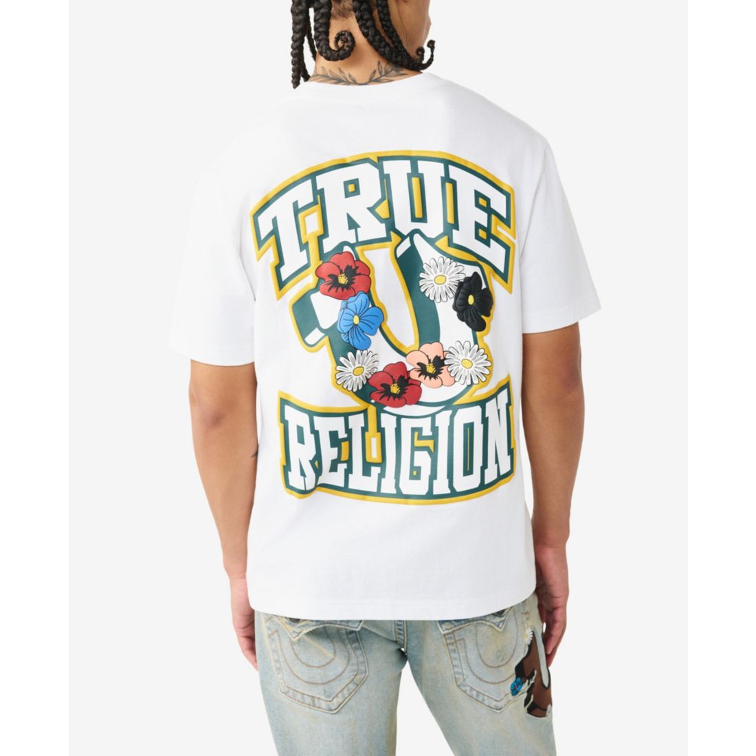 True Religion Men's Short-Sleeve Garden Horseshoe T-Shirt