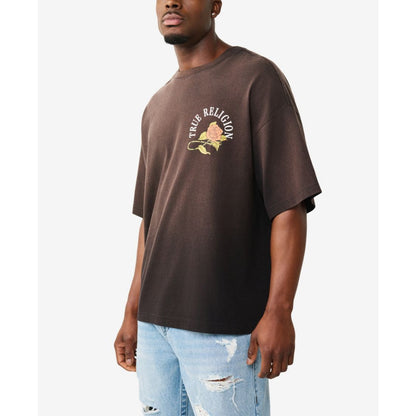 True Religion Men's Short-Sleeve Graphic Oversized T-Shirt