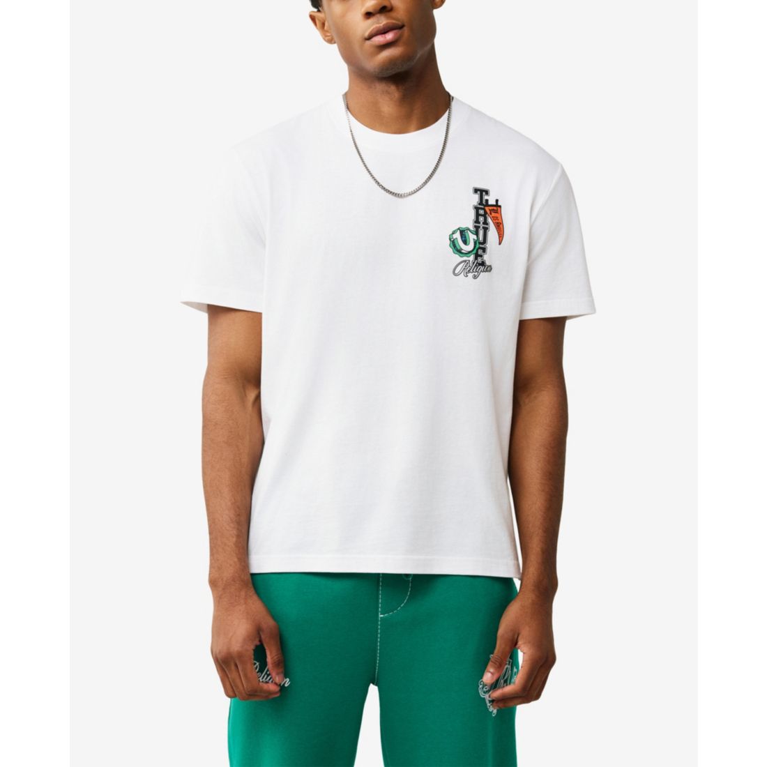 True Religion Men's Pennant Logo T-Shirt