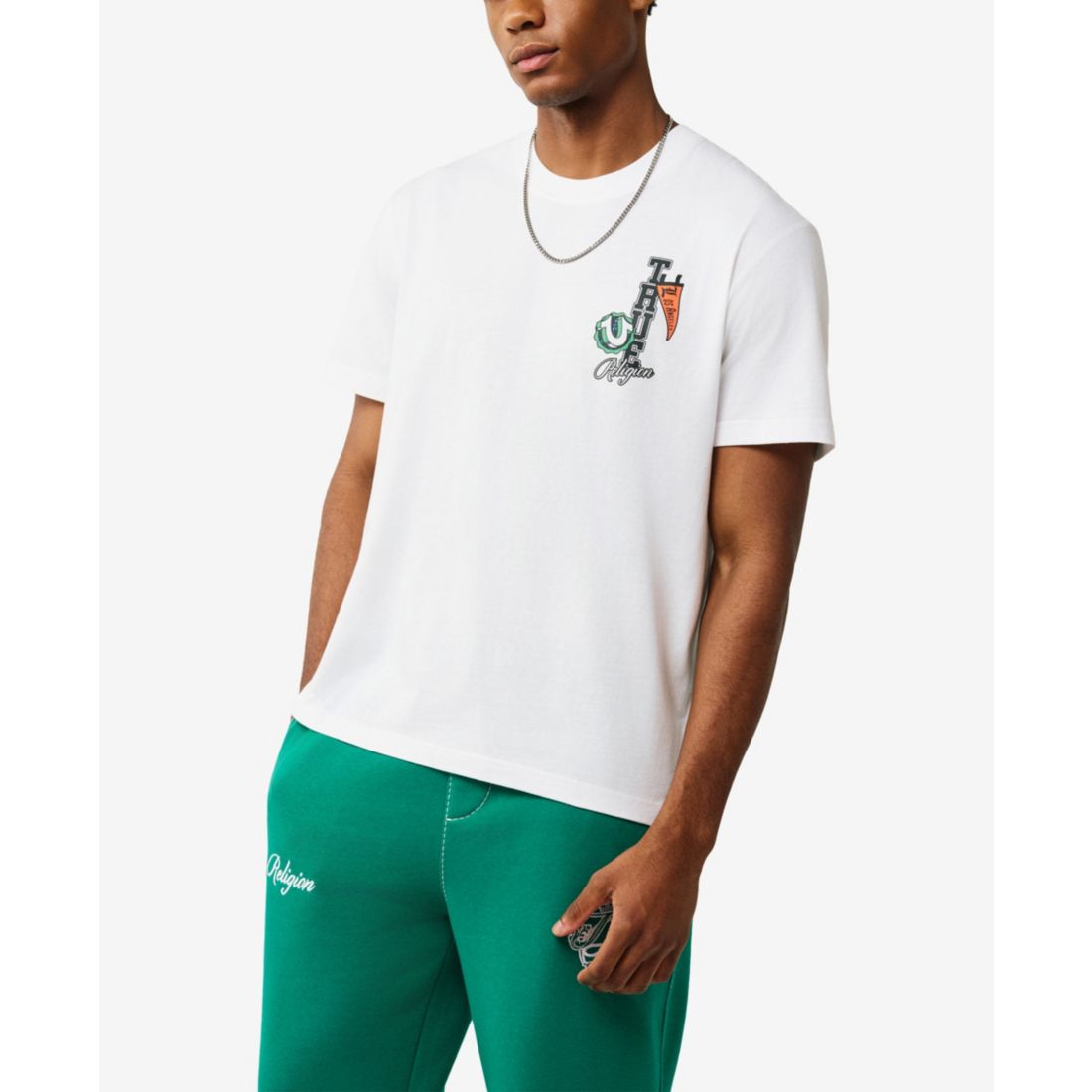 True Religion Men's Pennant Logo T-Shirt