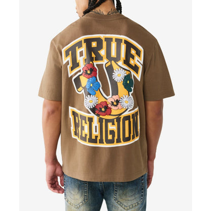 True Religion Men's Short-Sleeve Garden Horseshoe T-Shirt