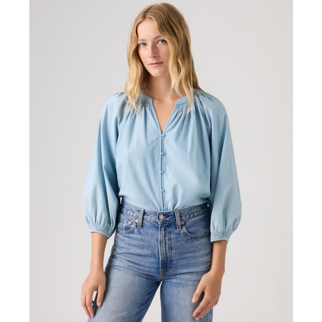 Levi's Juniors' Phoebe V-Neck Blouse