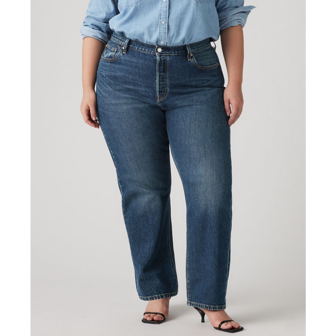 Levi's Trendy Plus Size 501 Cotton High-Rise Jeans