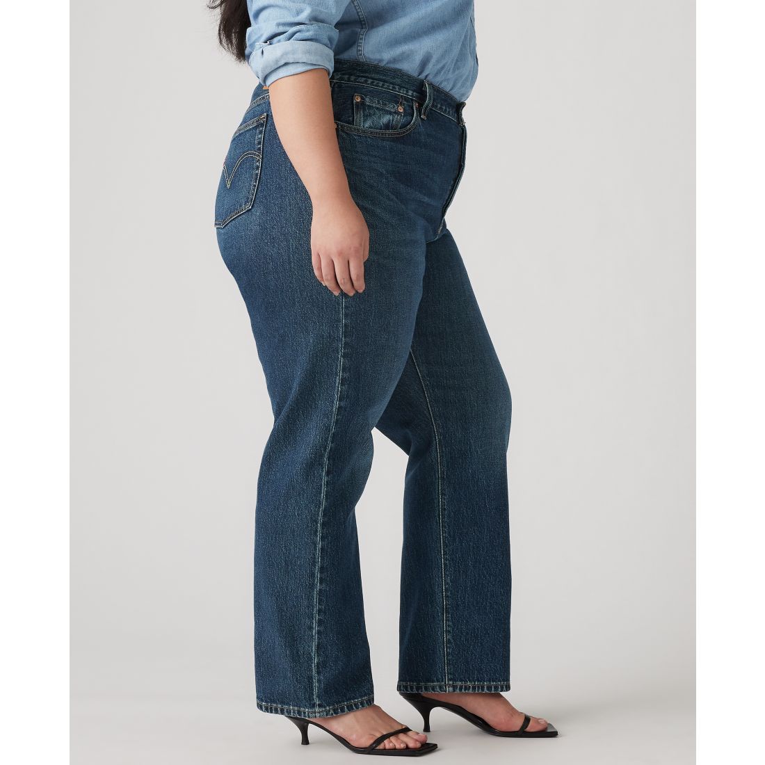 Levi's Trendy Plus Size 501 Cotton High-Rise Jeans