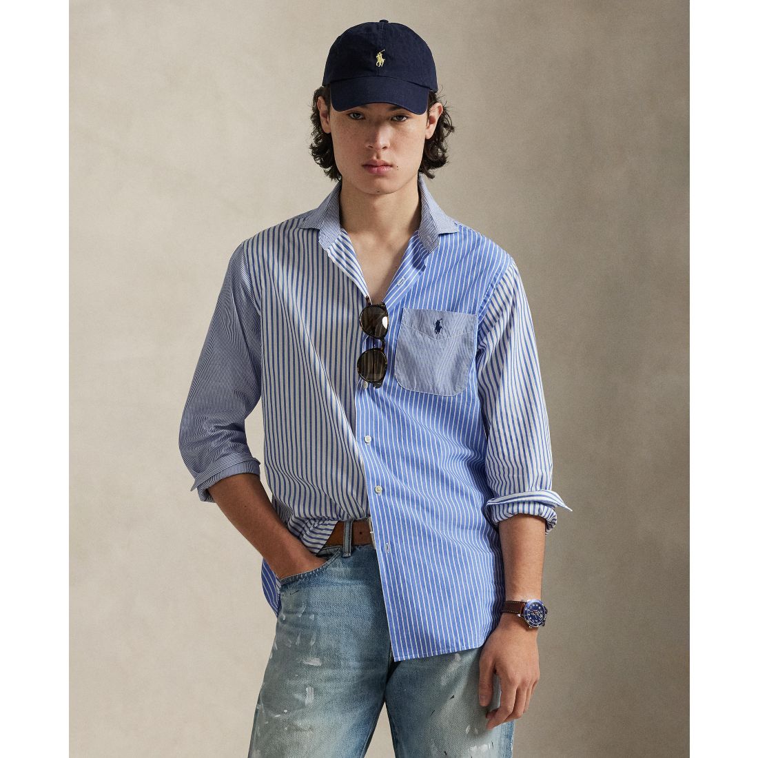 Polo Ralph Lauren Men's Classic-Fit Striped Broadcloth Fun Shirt