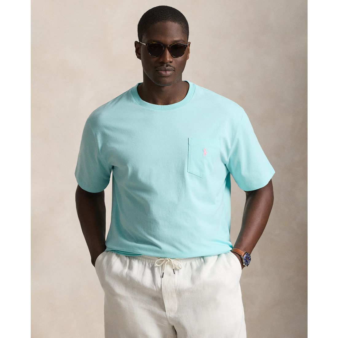 Polo Ralph Lauren Men's Big & Tall Crew-Neck Pocket T-Shirt