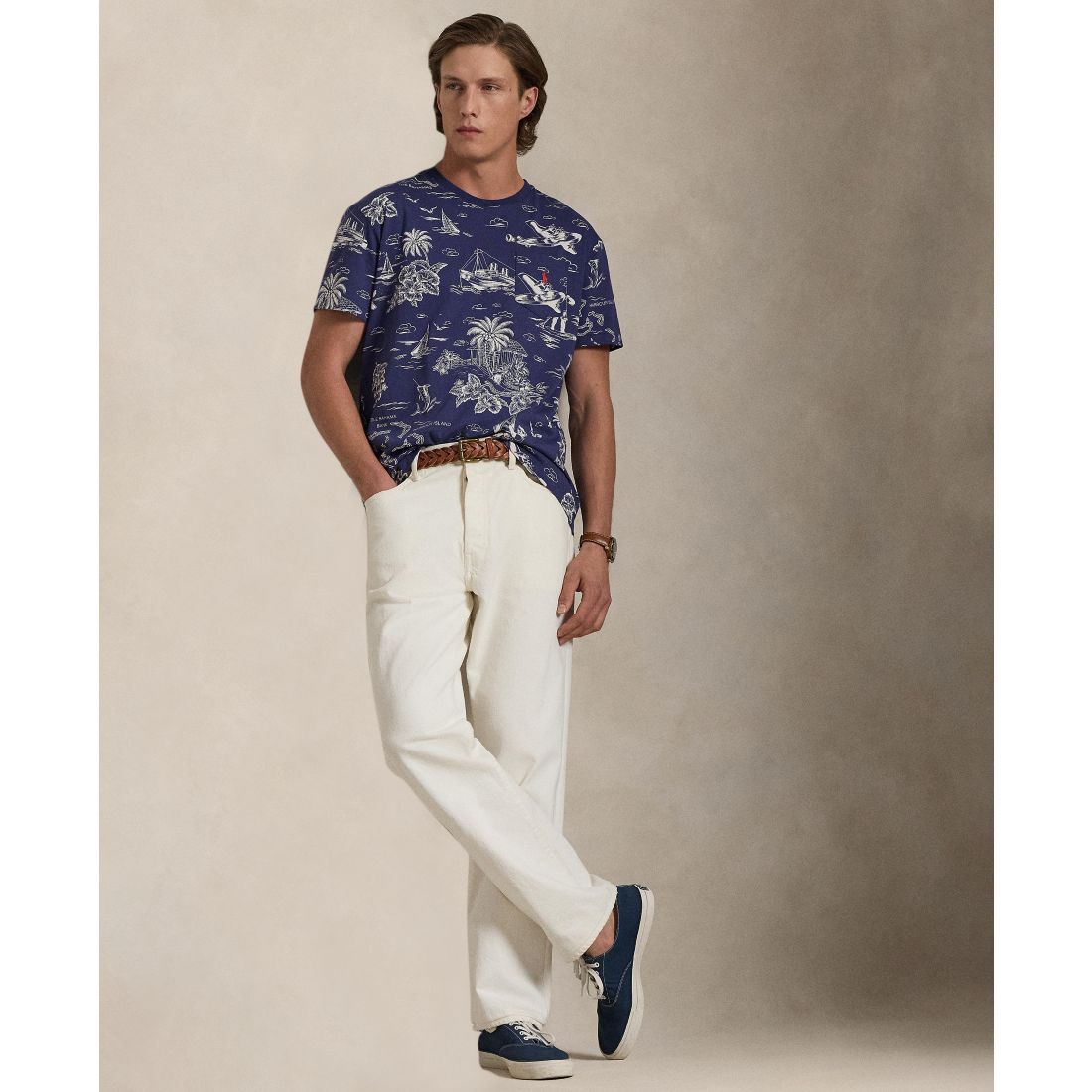 Polo Ralph Lauren Men's Classic-Fit Striped Cotton Jersey T-Shirt