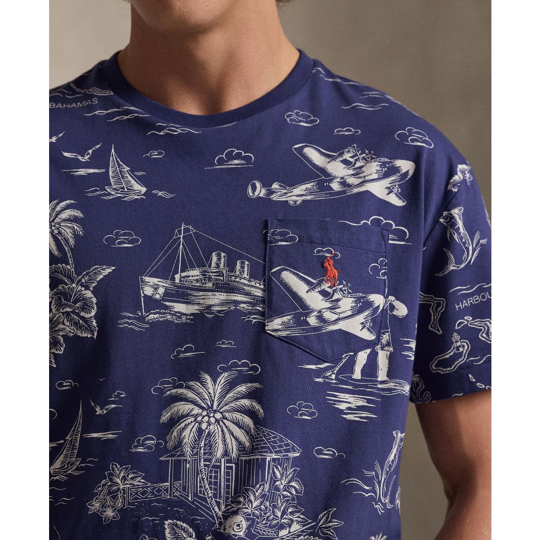 Polo Ralph Lauren Men's Classic-Fit Striped Cotton Jersey T-Shirt