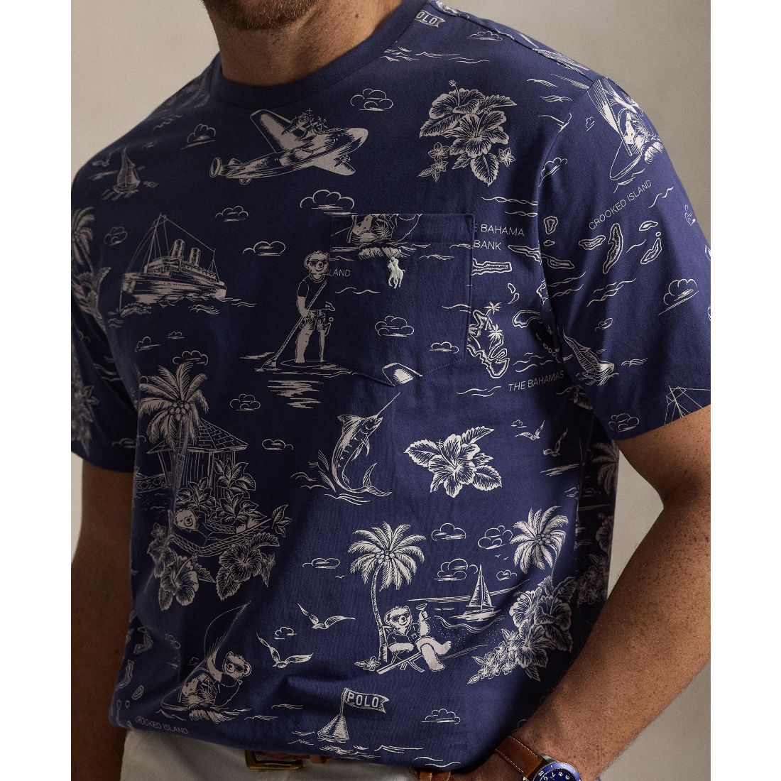 Polo Ralph Lauren Men's Big & Tall Short-Sleeve Polo Bear Jersey T-Shirt