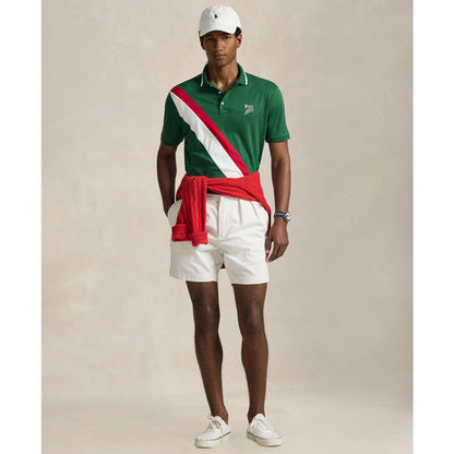 Polo Ralph Lauren Men's Striped Piecing Short-Sleeve Polo Shirt