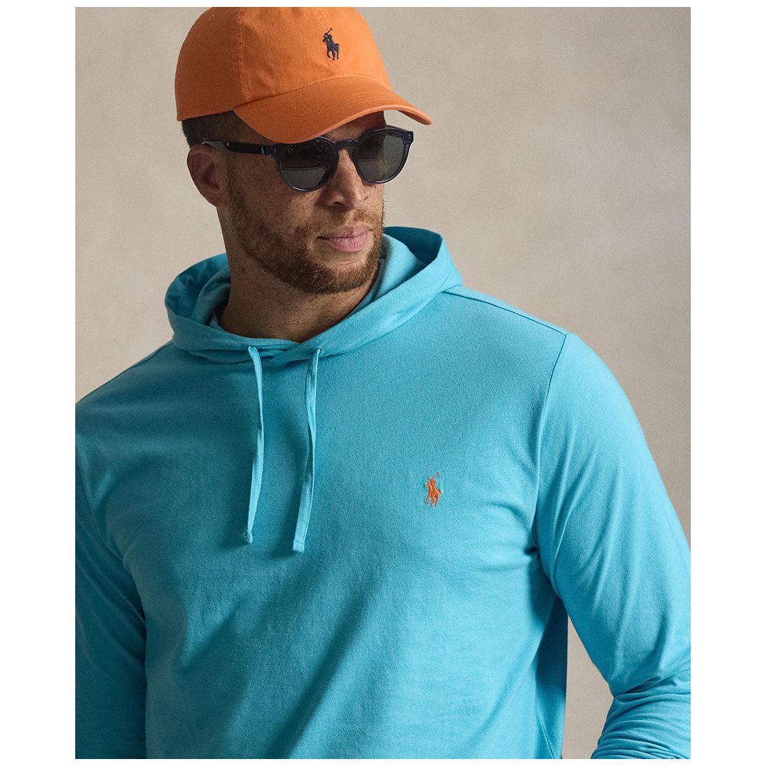 Polo Ralph Lauren Men's Big & Tall Long-Sleeve Hooded T-Shirt