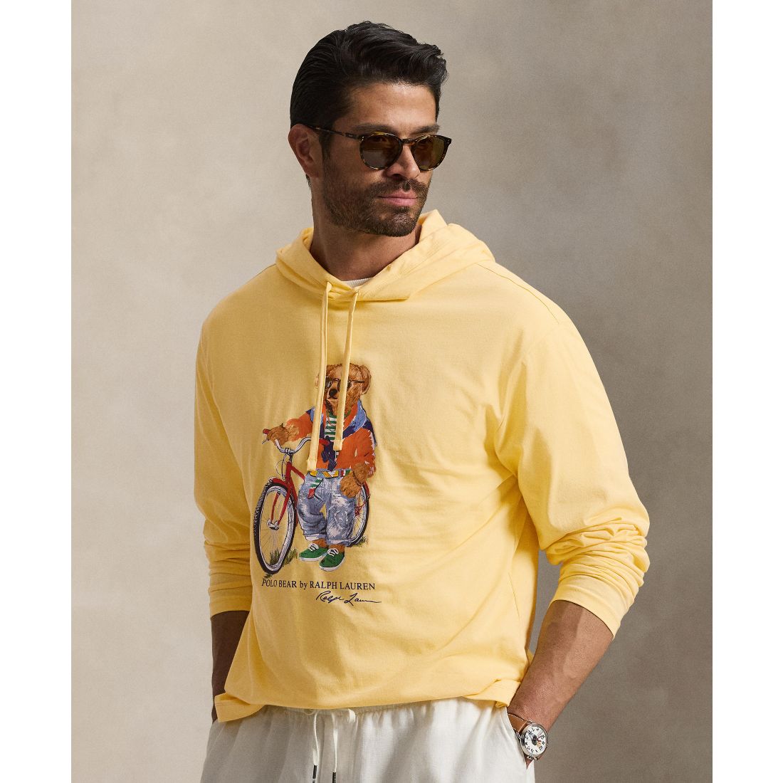 Polo Ralph Lauren Men's Big & Tall Polo Bear Jersey Hooded T-Shirt