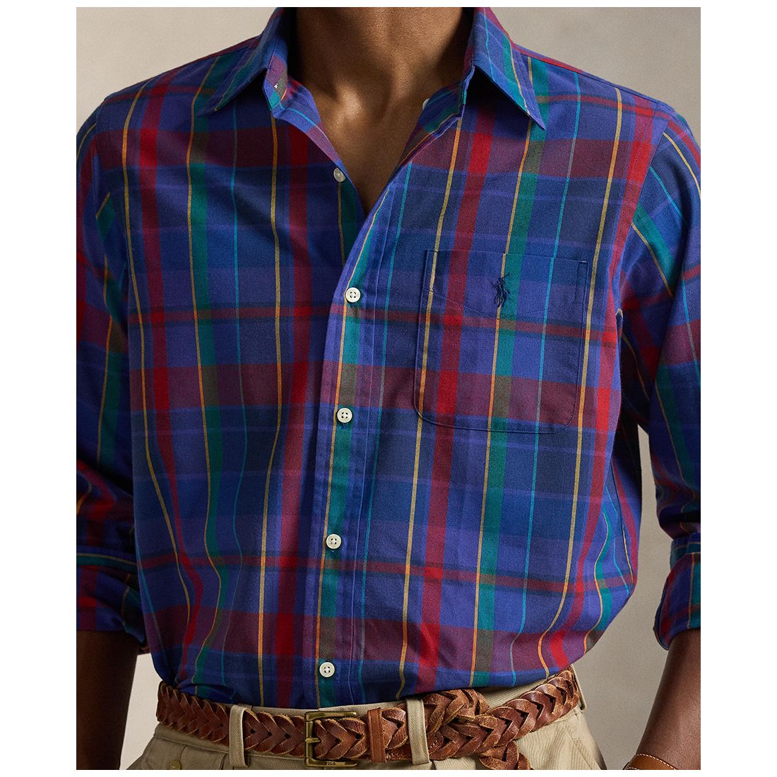 Polo Ralph Lauren Men's Classic-Fit Plaid Performance Shirt