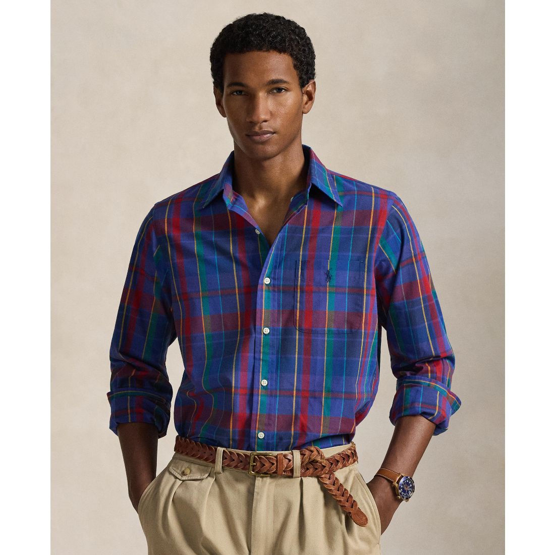 Polo Ralph Lauren Men's Classic-Fit Plaid Performance Shirt