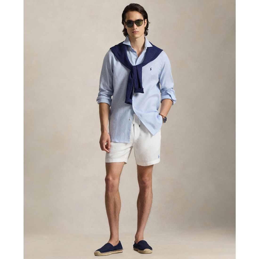 Polo Ralph Lauren Men's Classic-Fit Herringbone Pattern Shirt