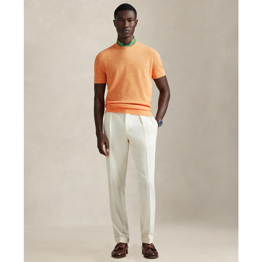 Polo Ralph Lauren Men's Textured Lightweight Sweater T-Shirt