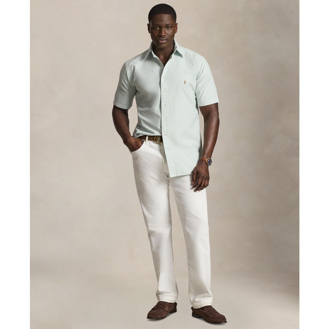 Polo Ralph Lauren Men's Big & Tall Short-Sleeve Oxford Shirt