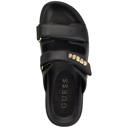 Guess Womens Faxon Platform Lug Sole Footbed Sandals