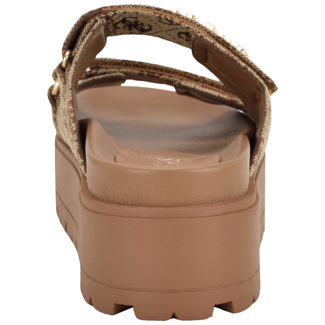 Guess Womens Faxon Platform Lug Sole Footbed Sandals
