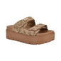 Guess Womens Faxon Platform Lug Sole Footbed Sandals