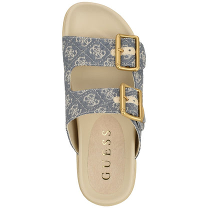 Guess Women's Fasten Double-Buckle Footbed Sandals