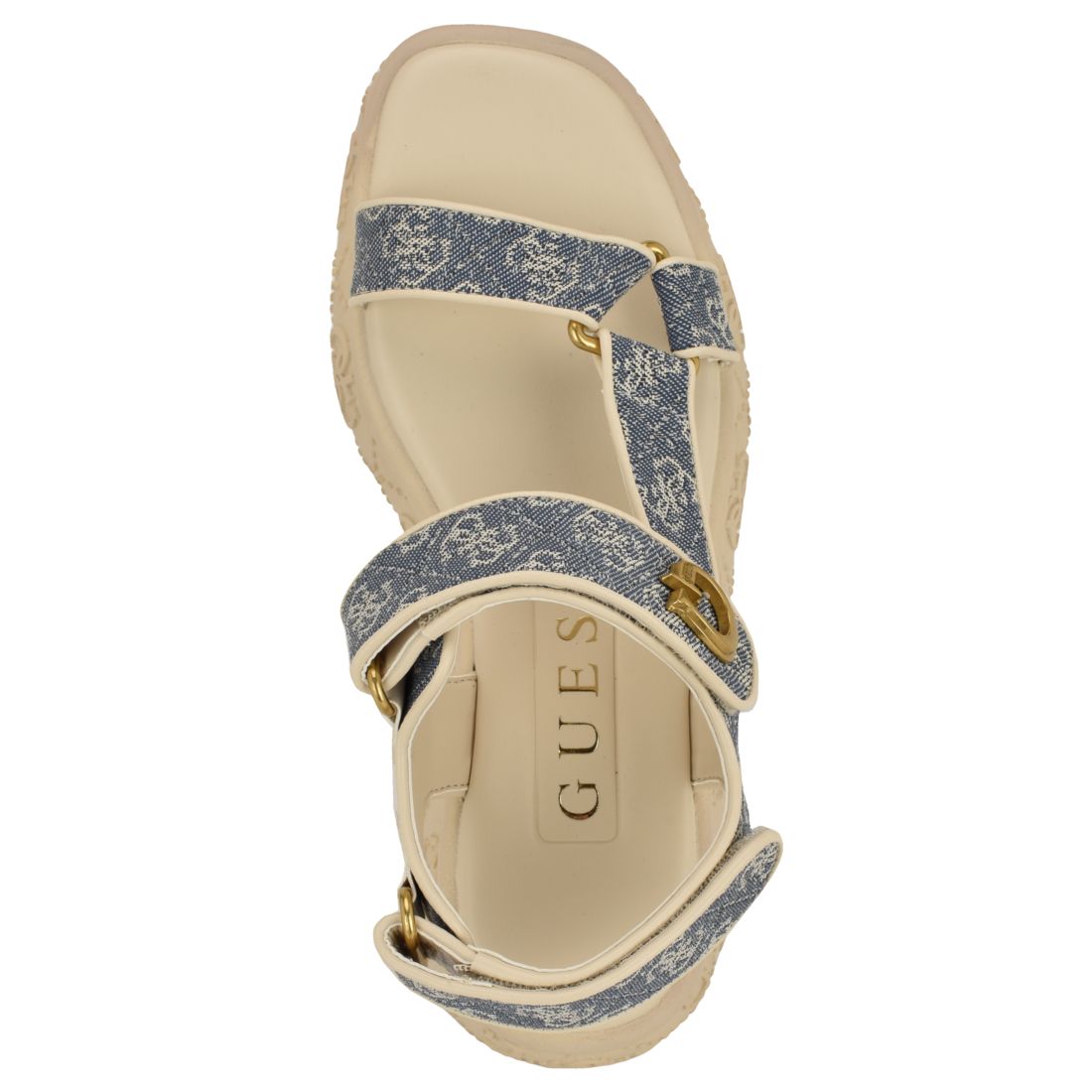Guess Women's Lanara Quattro G Sporty Platform Footbed Sandals