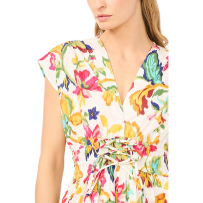 CeCe Women's V-Neck Multi Tie Mini Dress