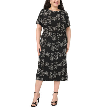 Vince Camuto Plus Size Crewneck Short-Sleeve Top