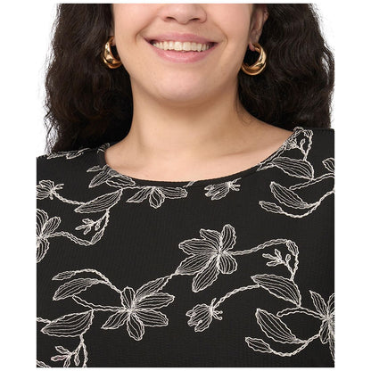 Vince Camuto Plus Size Crewneck Short-Sleeve Top