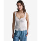 Bcbg Women's Ribbed Button-Front Scoop Neck Tank Top