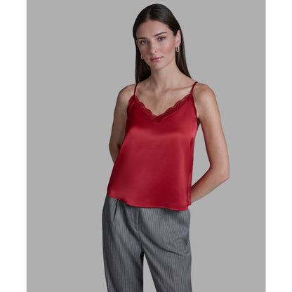 Bcbg Women's Lace Sleeveless V-Neck Cami Blouse