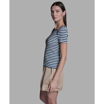 Bcbg Women's Short-Sleeve Stripe T-Shirt