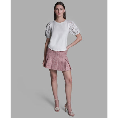Bcbg Women's Crewneck Puff-Sleeve T-Shirt
