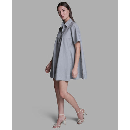 Bcbg Women's Collared Neck Short-Sleeve Babydoll Mini Dress