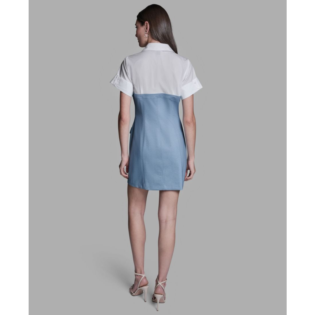 Bcbg Women's Collared Neck Short-Sleeve Mini Dress