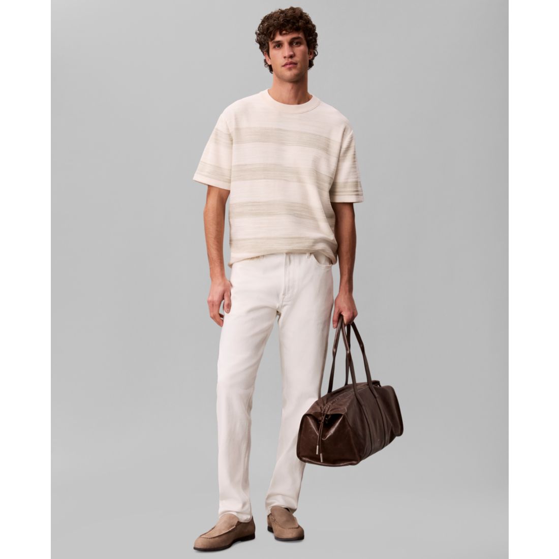 Calvin Klein Men's Horizontal Stripe Short-Sleeve T-Shirt