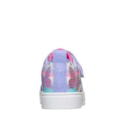 Skechers Little Girls Twinkle Toes: Twinkle Sparks - Butterfly Sky Light-Up Fastening Strap Lifestyle Sneakers from Finish Line - Lavender, Multi