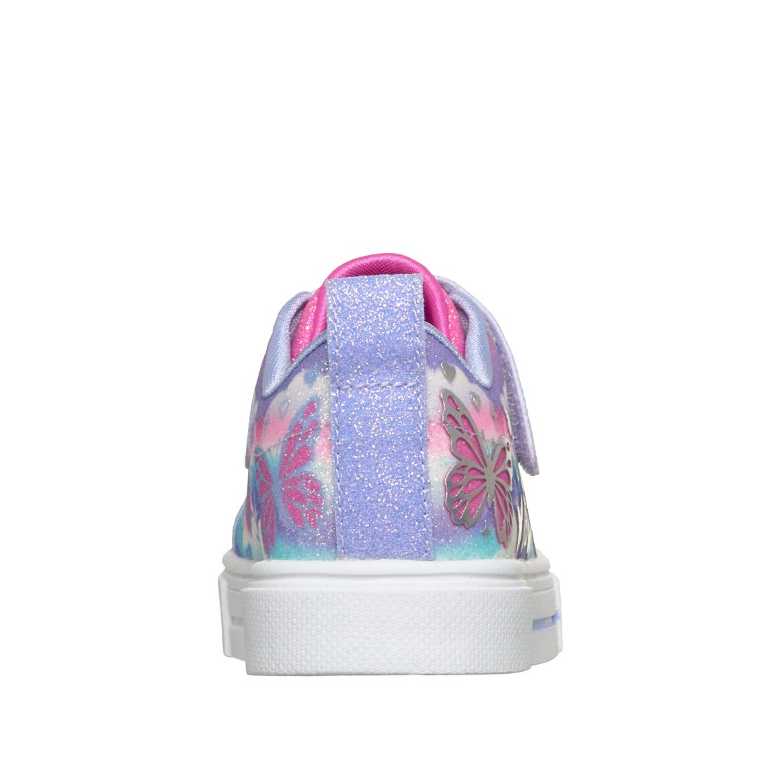 Skechers Toddler Girls Twinkle Toes: Twinkle Sparks - Butterfly Sky Light-Up Fastening Strap Lifestyle Sneakers from Finish Line - Lavender, Multi