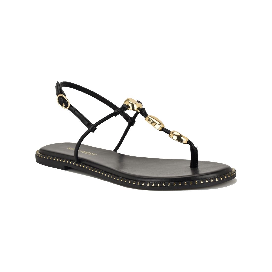Nine West Women's Derika T-Strap Slingback Sandals