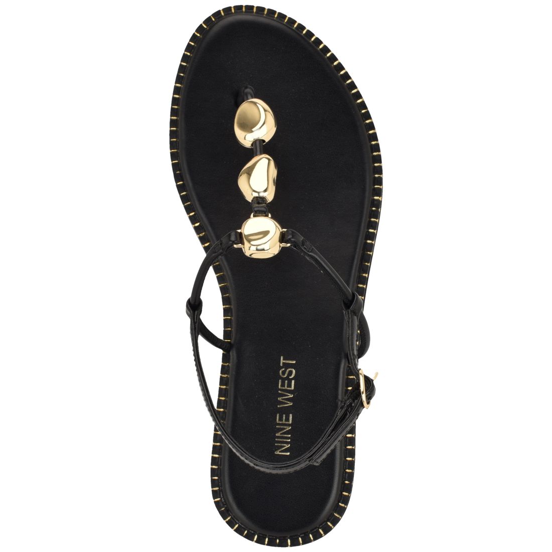 Nine West Women's Derika T-Strap Slingback Sandals