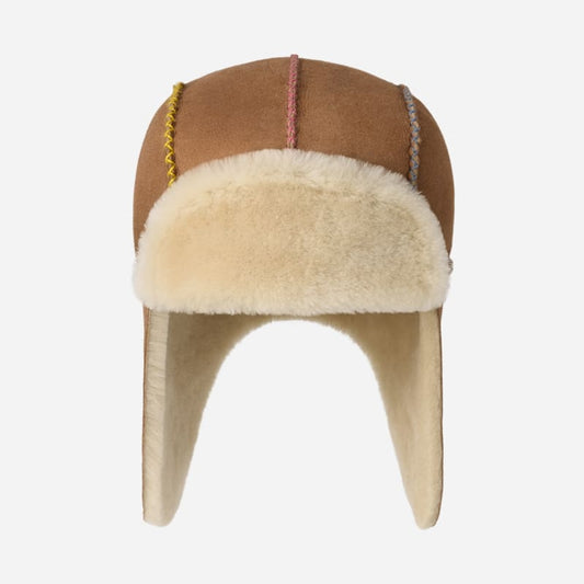 UGG® Kids' Sheepskin Trapper with Stitch